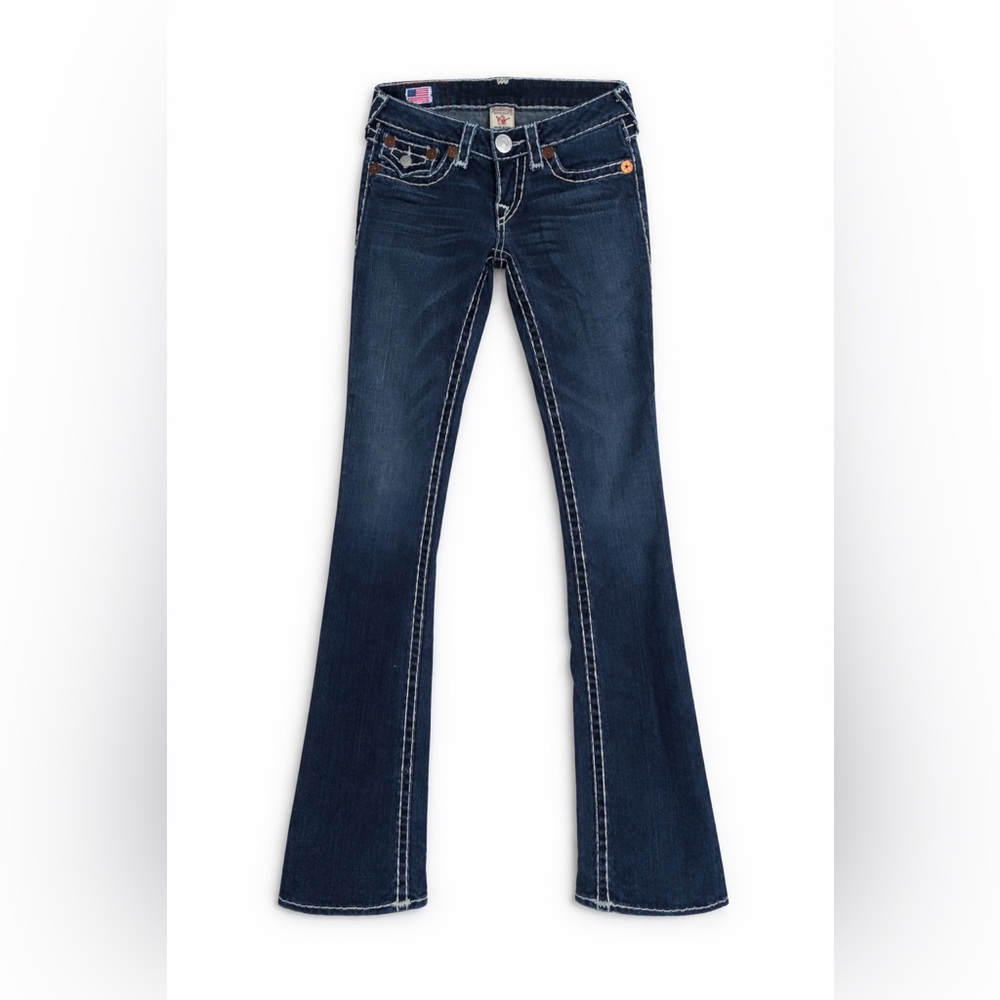 True Religion Dark Indigo Flare Jeans